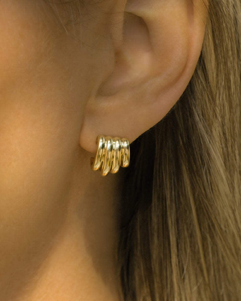 Quattro Hoops Gold