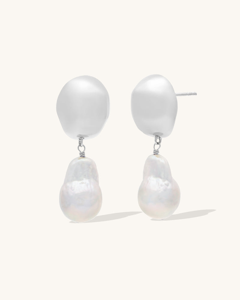 Rosette Earrings Silver