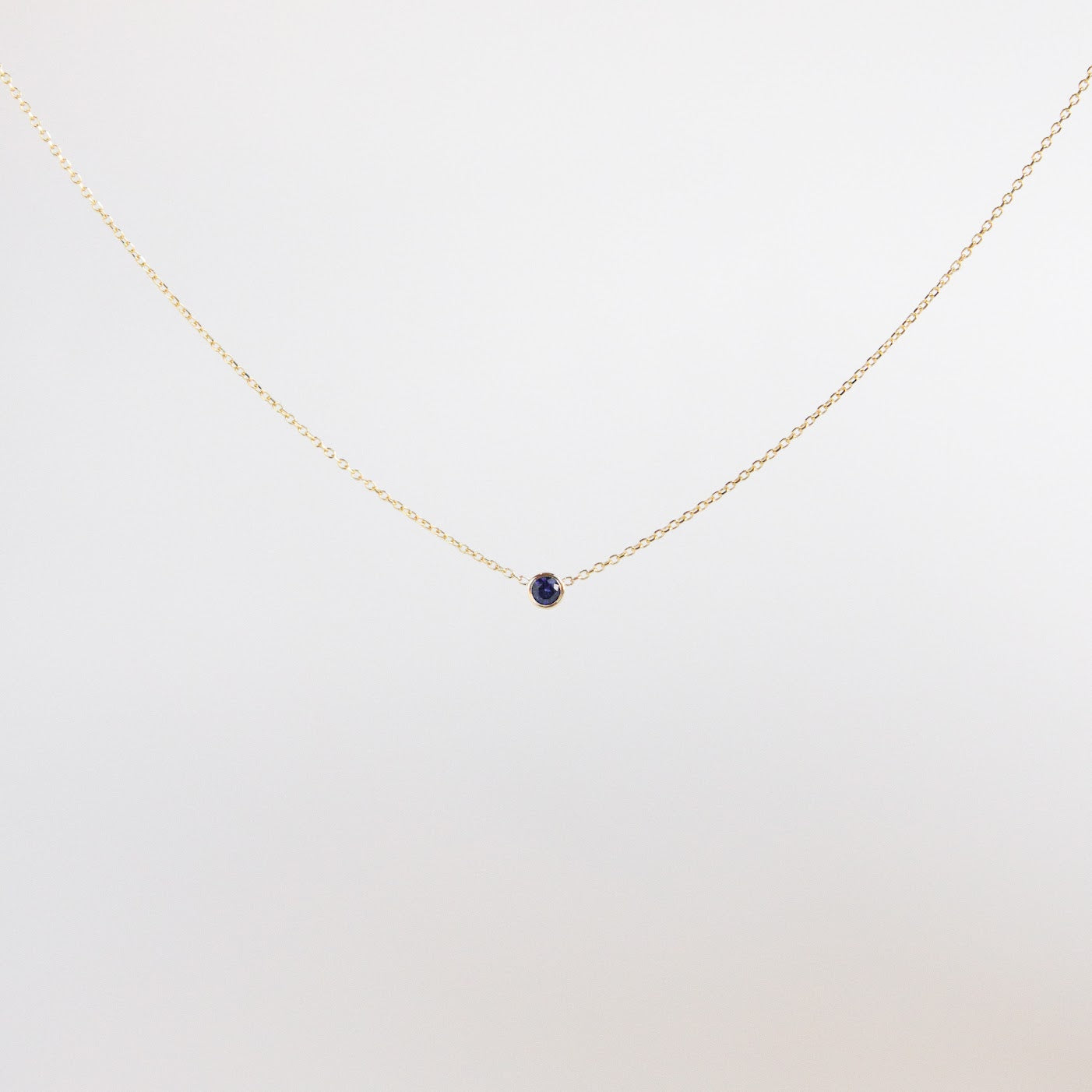 Barely There Sapphire Necklace