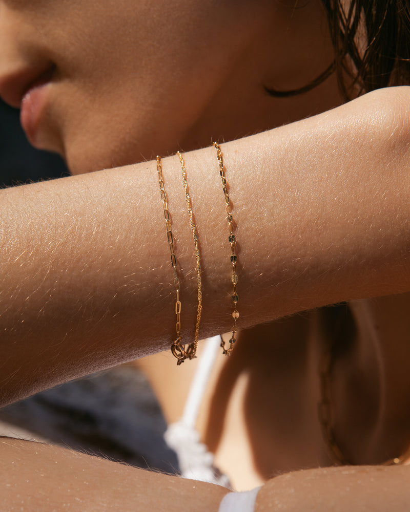 10K Singapore Chain Bracelet