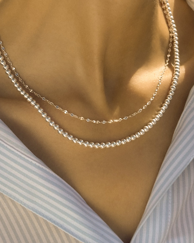 Spheres Necklace Silver