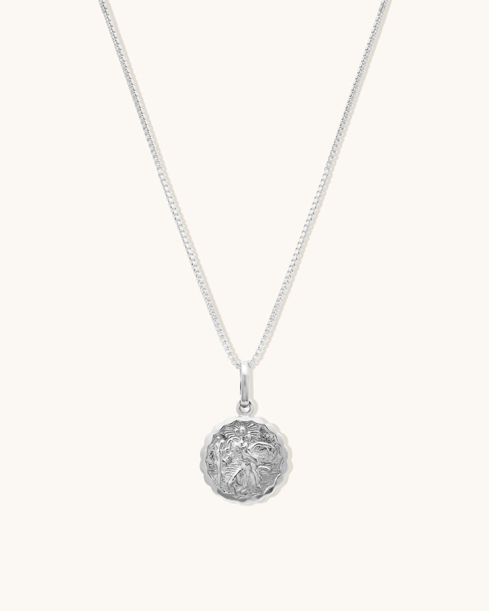 St Christopher Necklace Silver