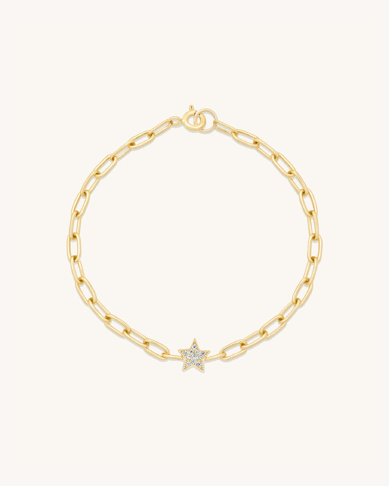 Star Pavé Bracelet Gold