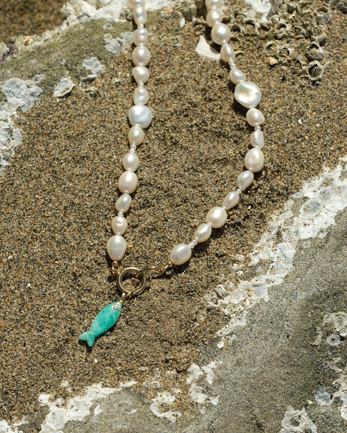 Stone Fish Pendant Amazonite