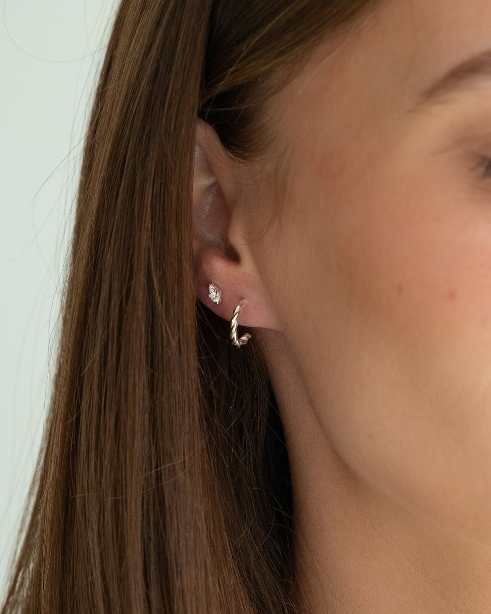 Tiny Twist Huggies Silver