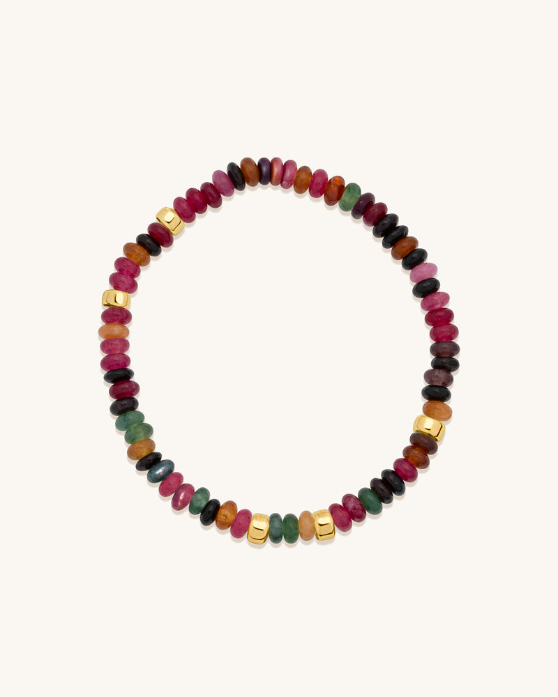 Gemstone Bracelet Tourmaline Jade
