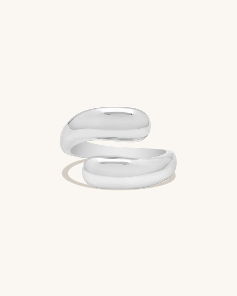 Uptown Wrap Ring Silver