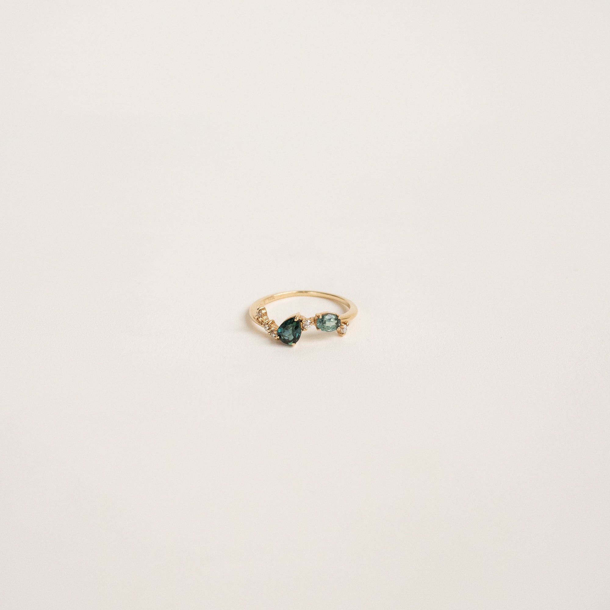 Ursula Ring Teal Sapphire