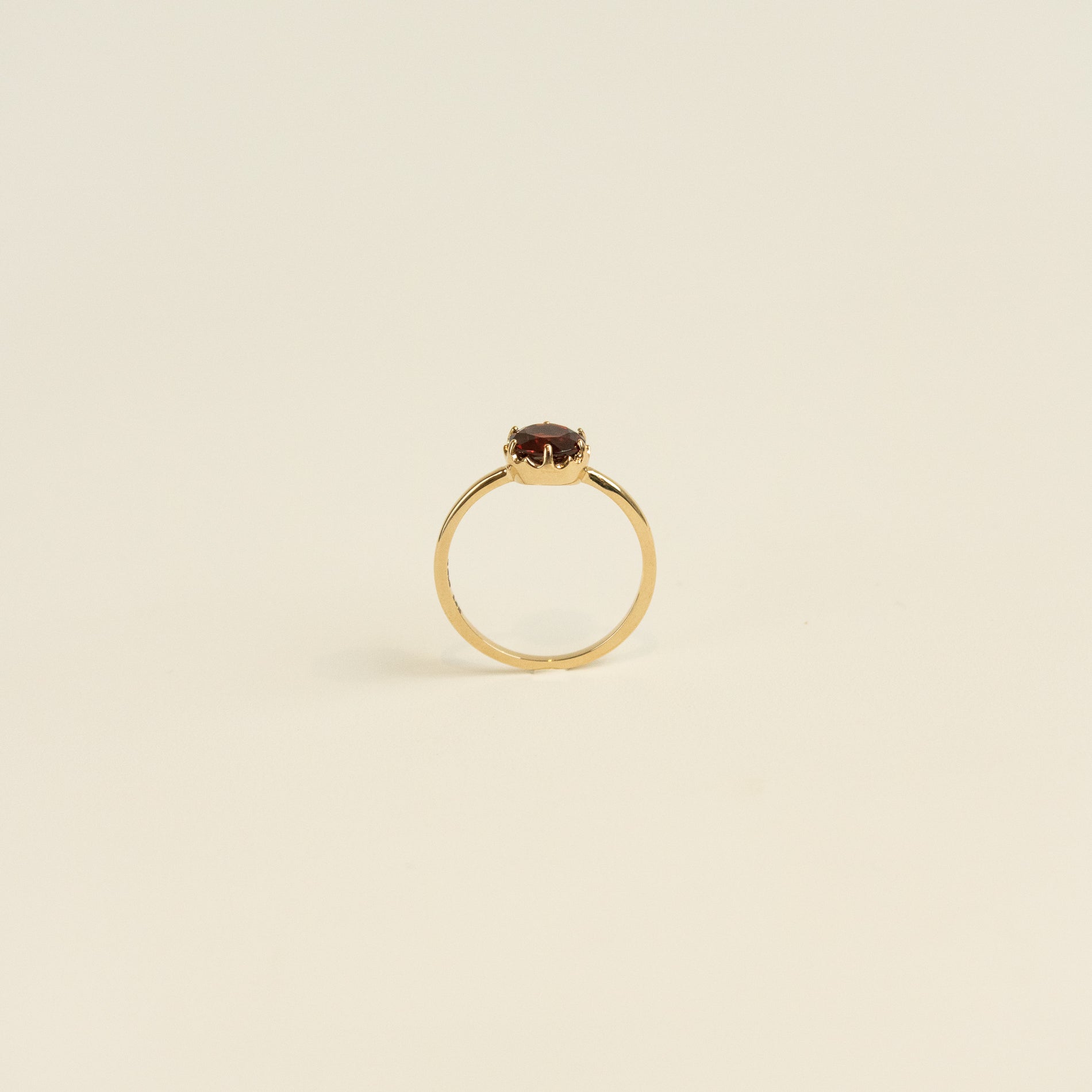 Desert Flower Ring Garnet