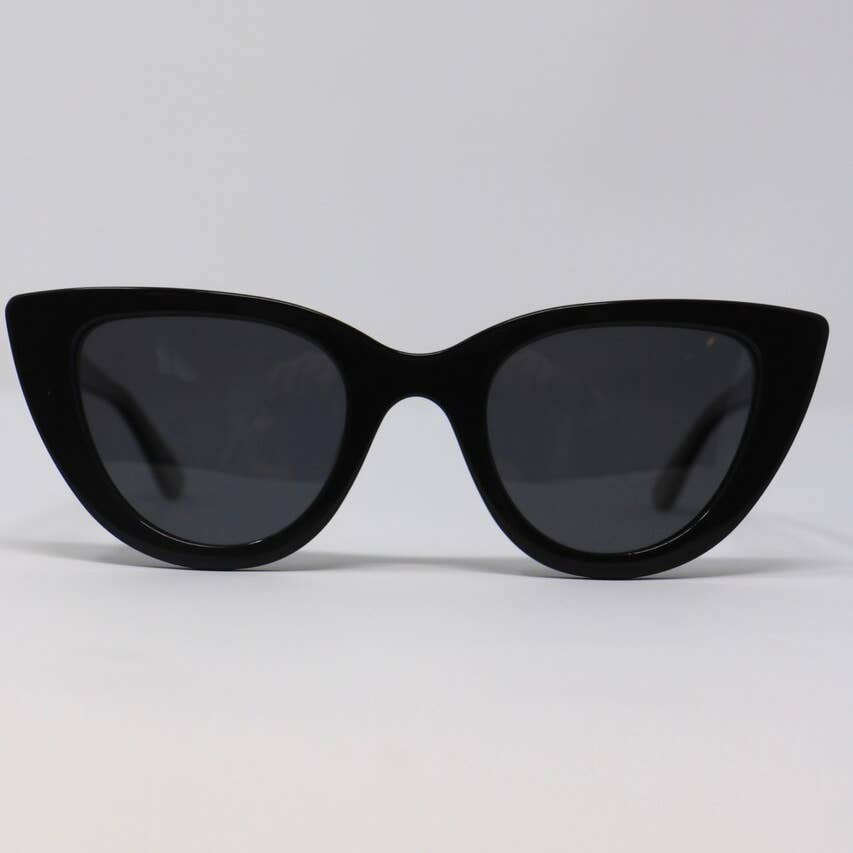 Bali Cat Eye Sunglasses Jet Black