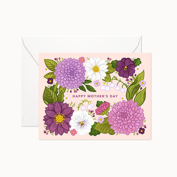 Purple Mother's Day Card