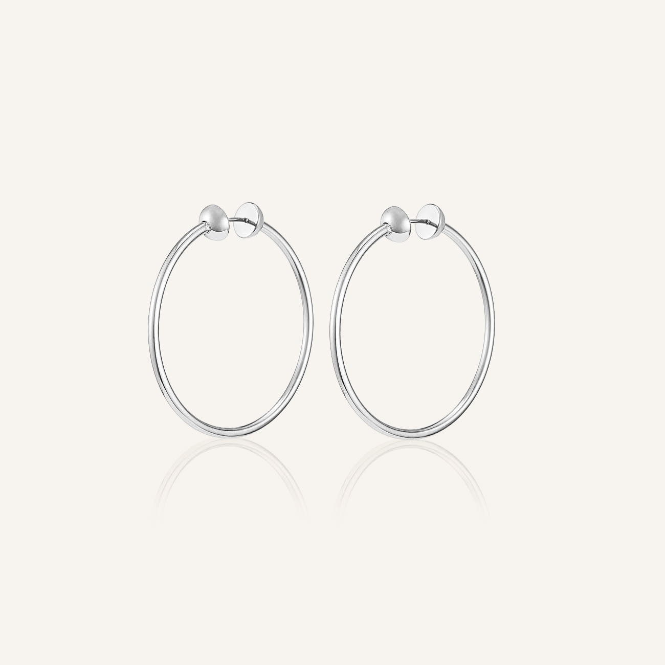 Icon Hoops Small Silver