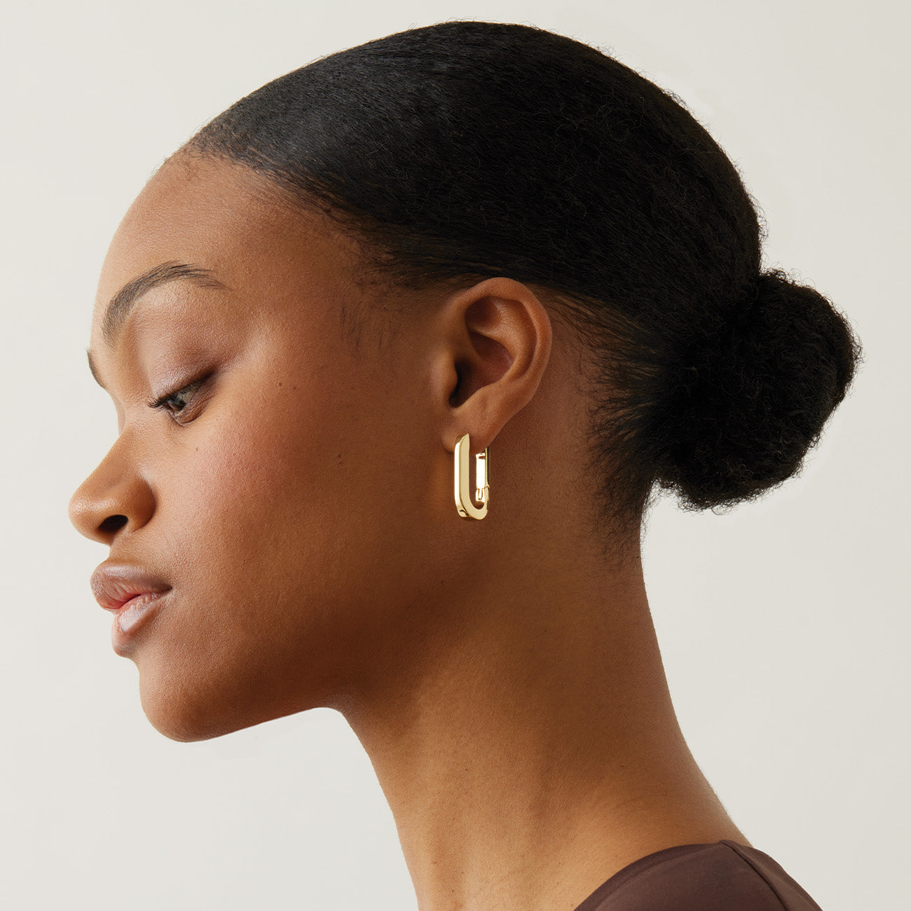 U-Link Earrings Gold
