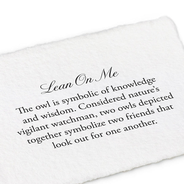 Lean on Me Talisman Meaning Card