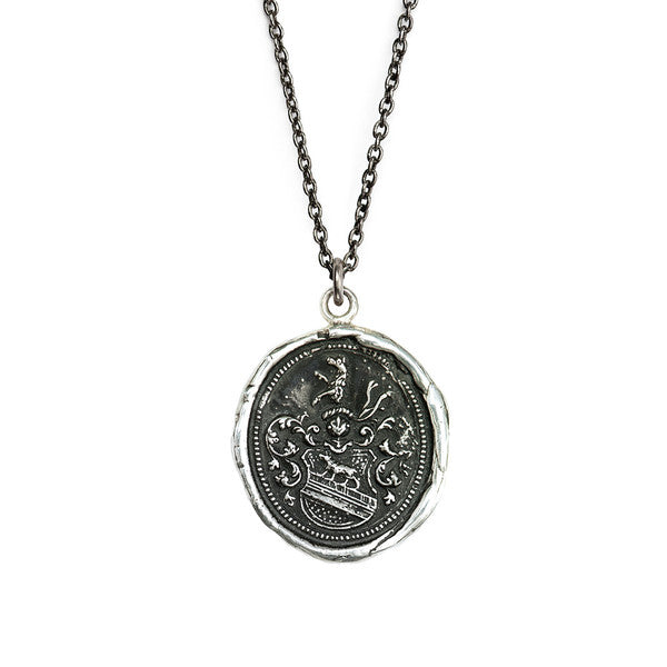 Heart of the Wolf Talisman Silver