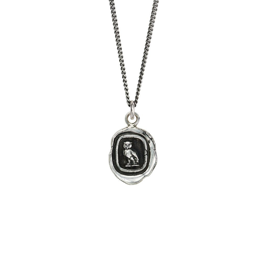 Watch Over Me Talisman Necklace Silver