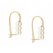 Triple Baby Pearl Linear Hook Earrings