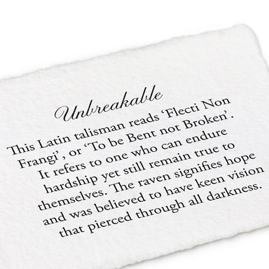 Unbreakable Talisman Meaning Card