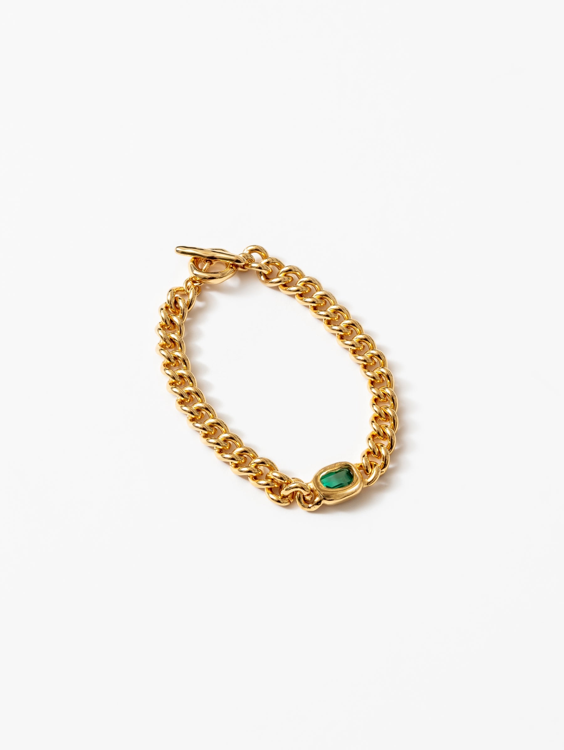 Tilda Bracelet Green and Gold