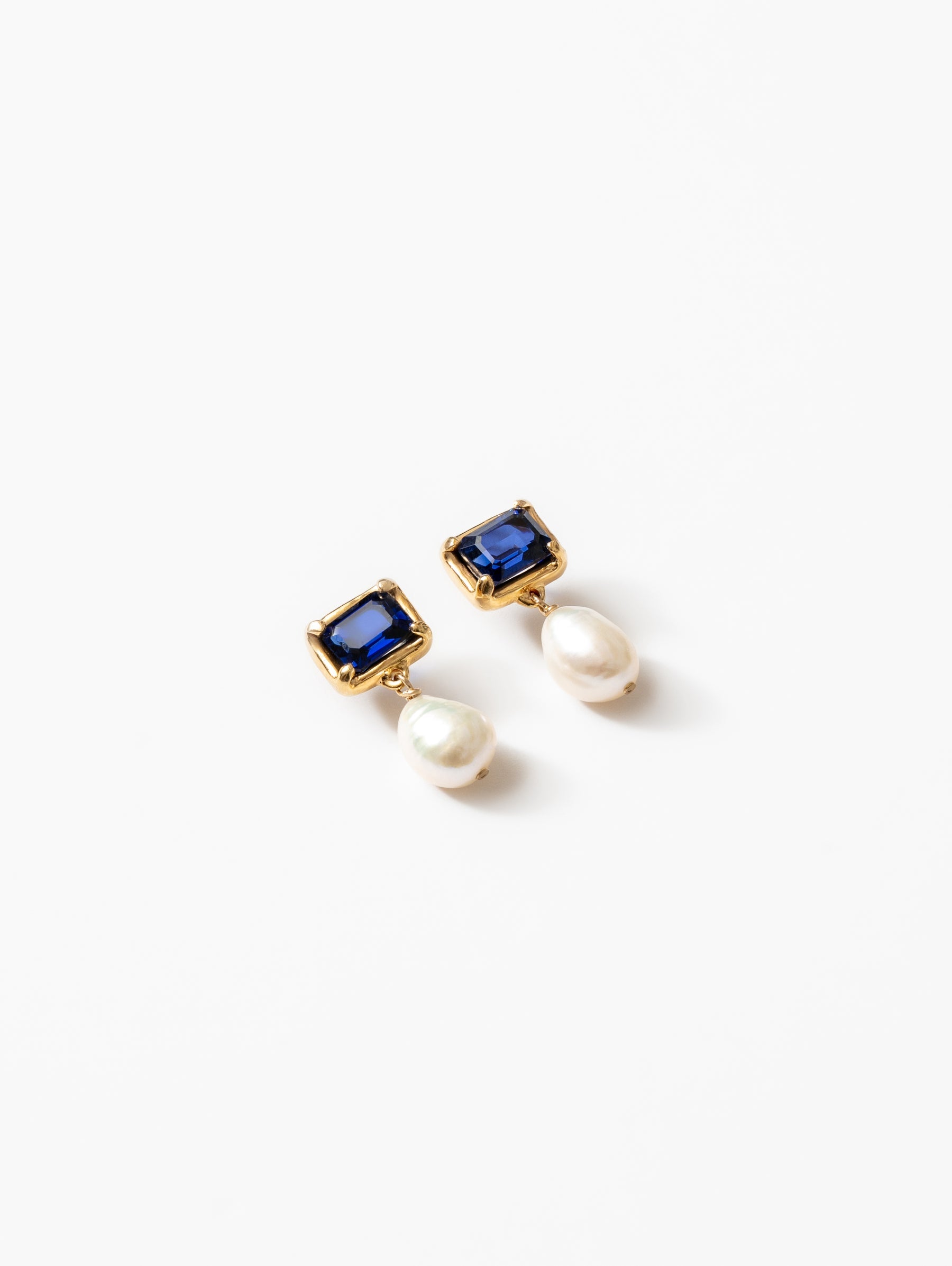 Sophie Earrings Blue and Gold