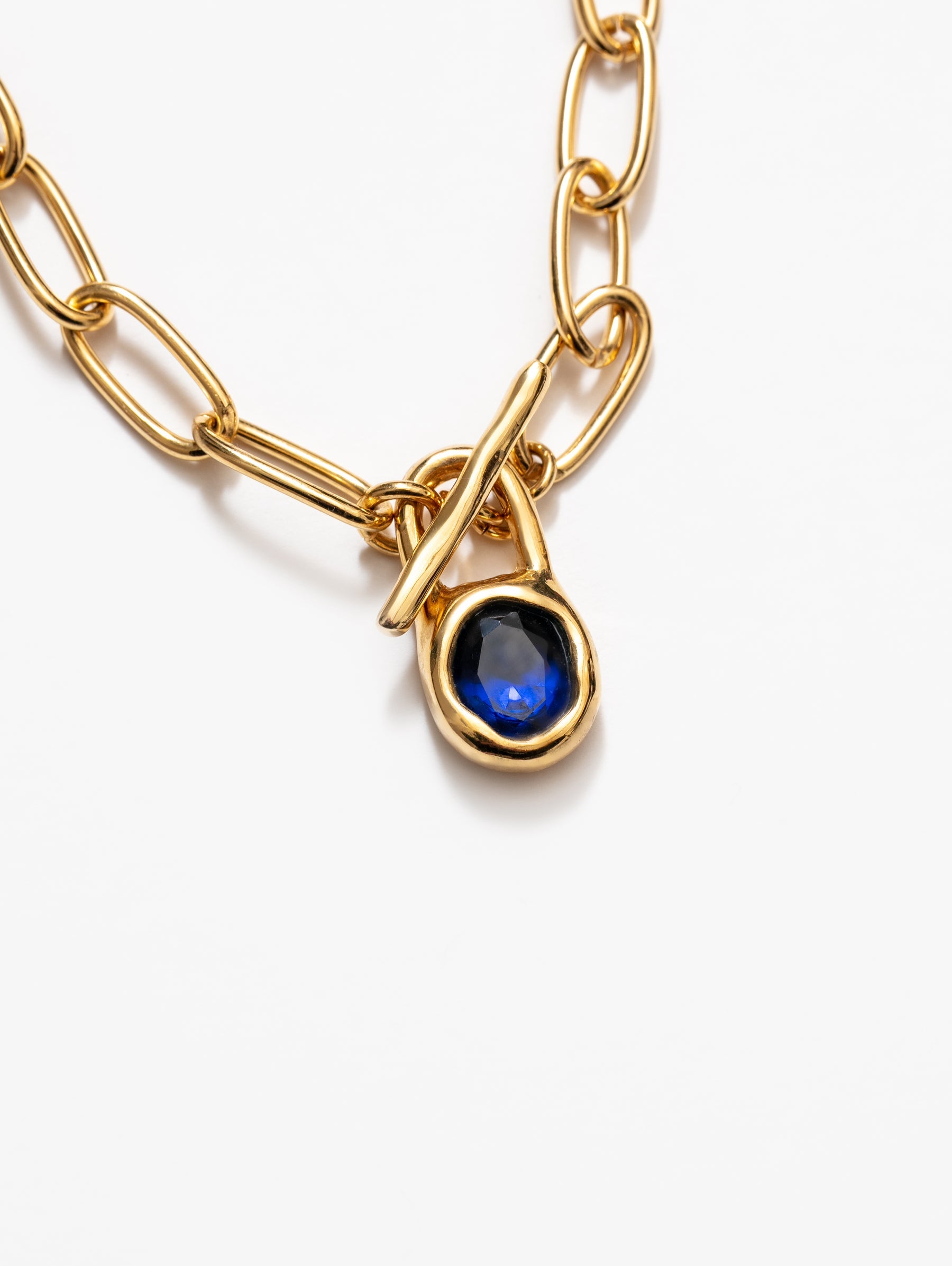 Margot Necklace Blue and Gold