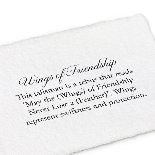 Wings of Friendship Talisman Meaning Card