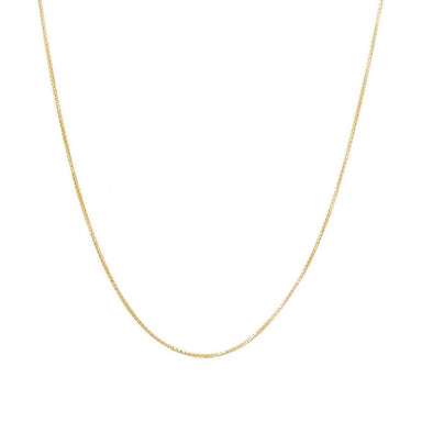 10K Baby Box Chain Necklace