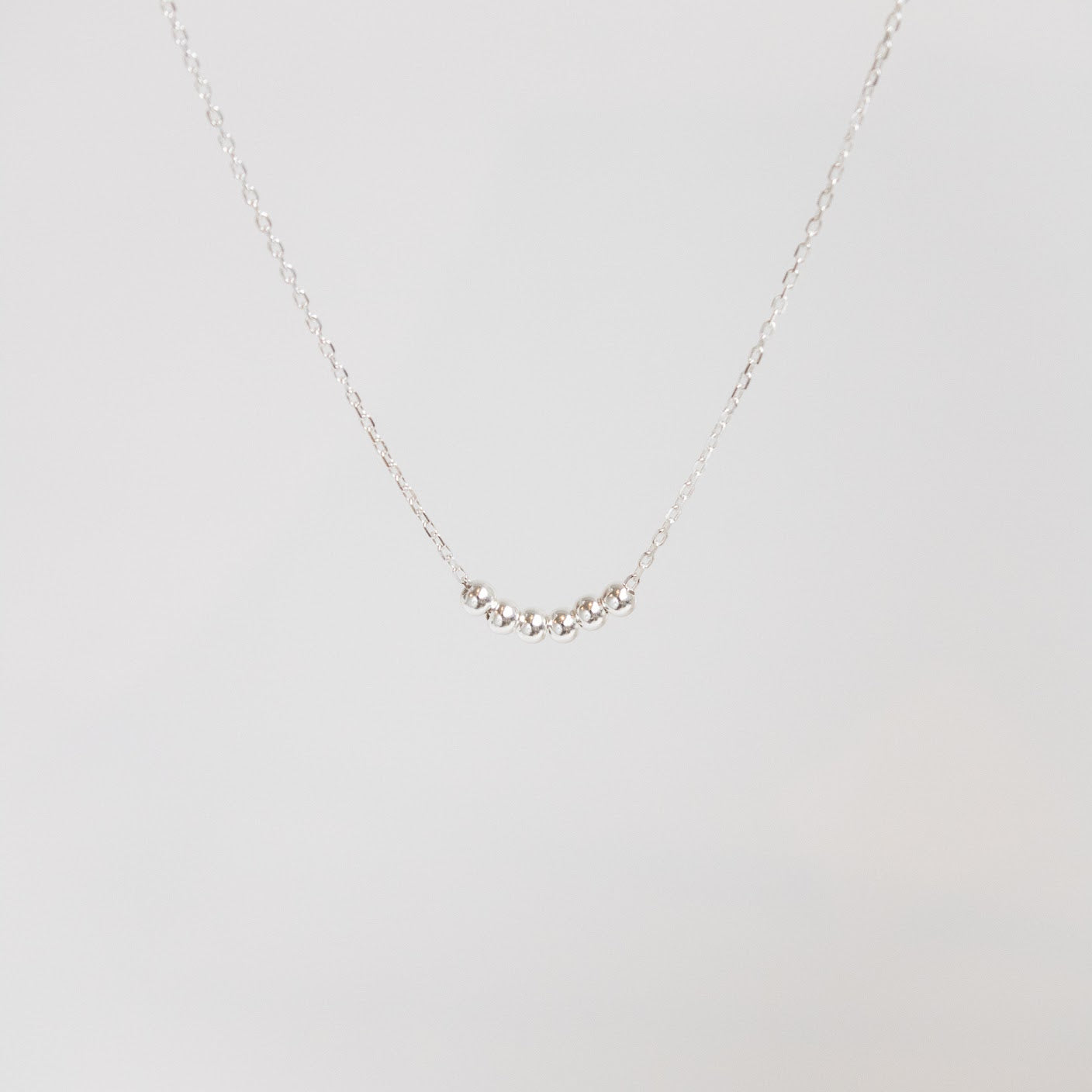 Demi Bubble Necklace Silver