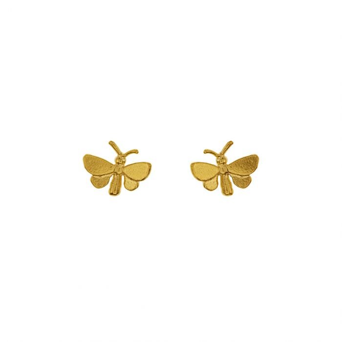 Butterfly Stud Earrings Gold