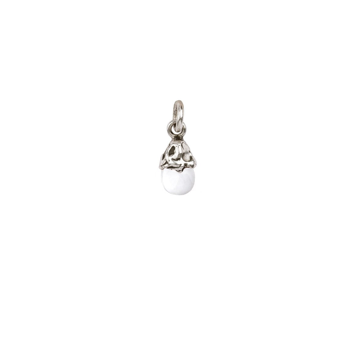 Capped Attraction Charm Silver