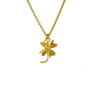 Baby Lucky Clover Necklace Gold
