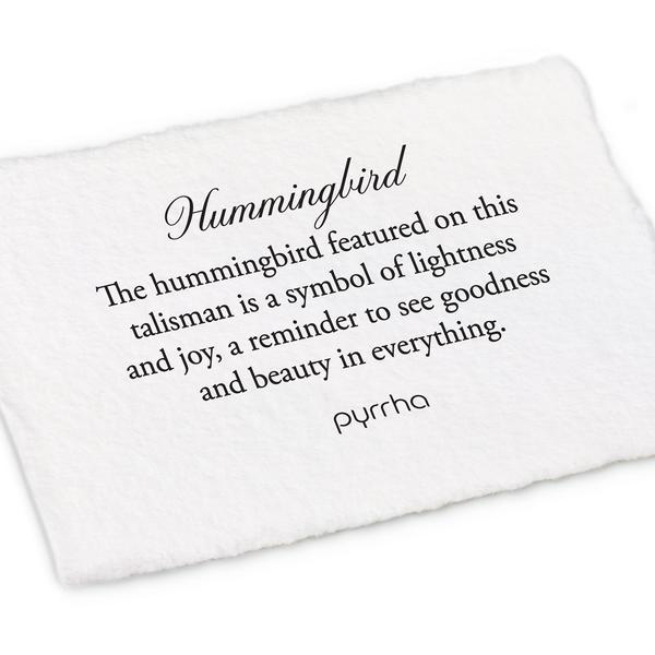 Hummingbird Talisman Meaning Card