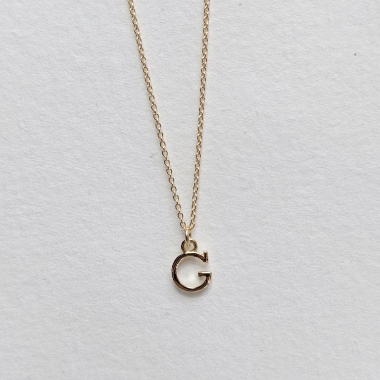 Cut-Out Initial Necklace
