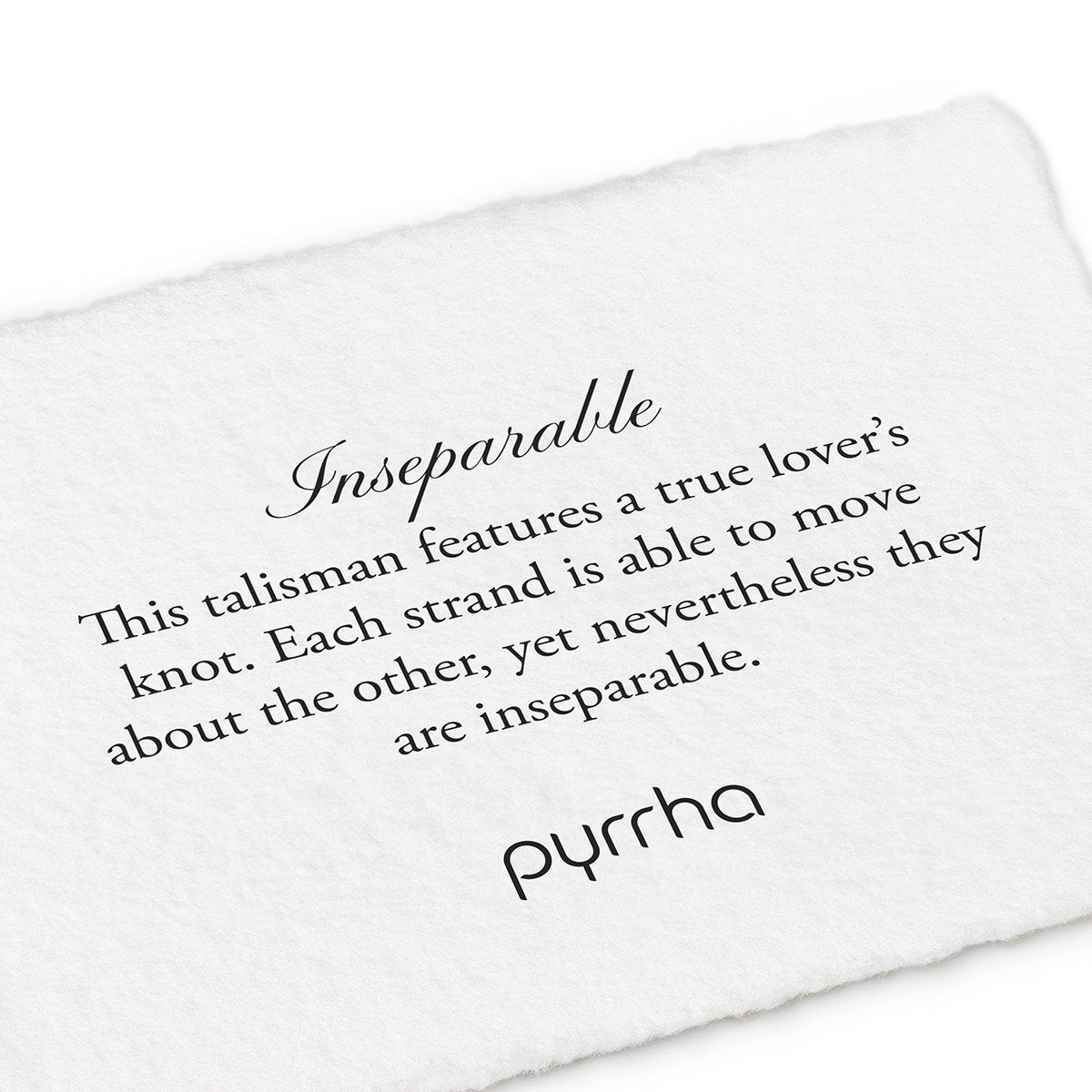 Inseparable Talisman Meaning Card