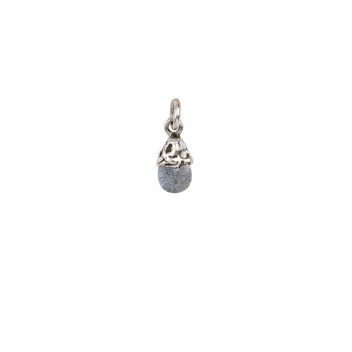 Capped Attraction Charm Silver