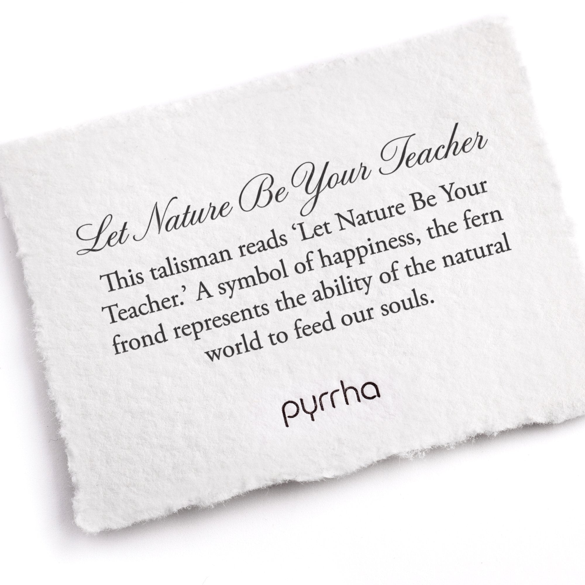 Let Nature Be Your Teacher Meaning Card
