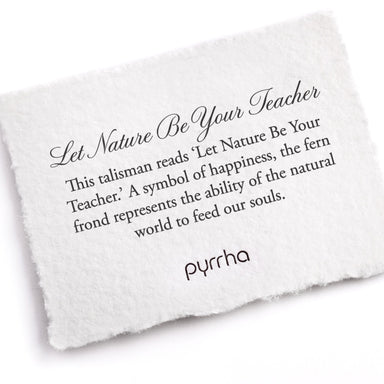 Let Nature Be Your Teacher Meaning Card