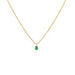 Sofia Slice Necklace Emerald
