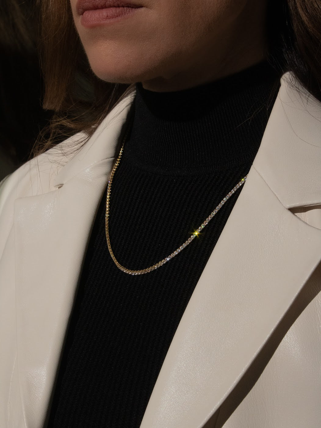 Venus Tennis Necklace and Bracelet